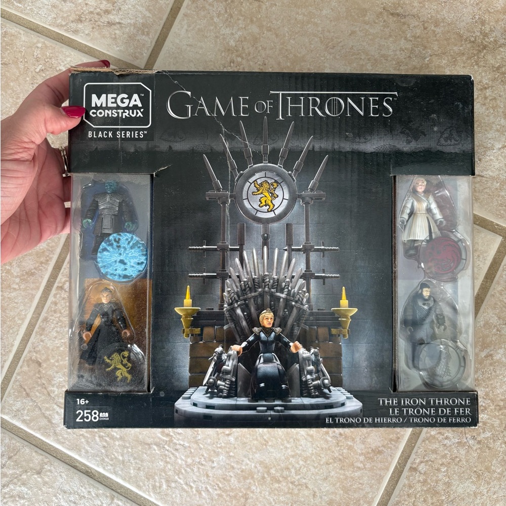 🆕 Mega Construx Game Of Thrones Black Series The Iron Throne Building